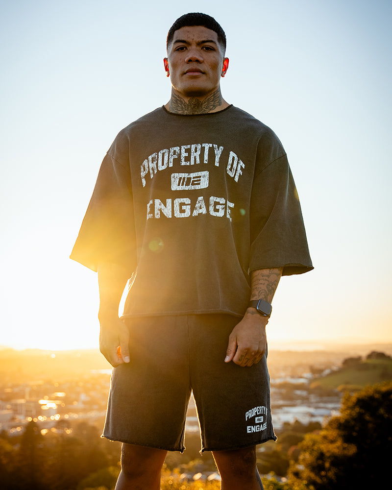 Property Of 3/4 Crewneck (Black)