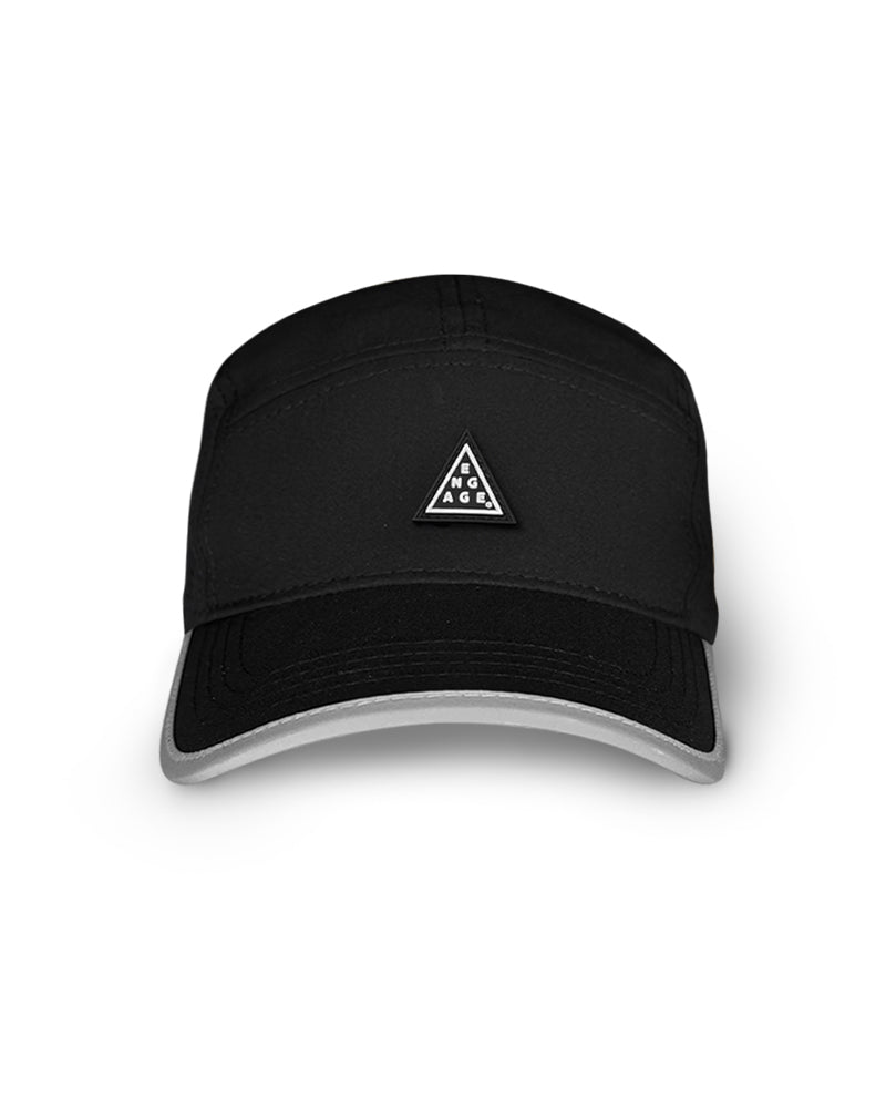 Engage Running 5-Panel Hat - Black
