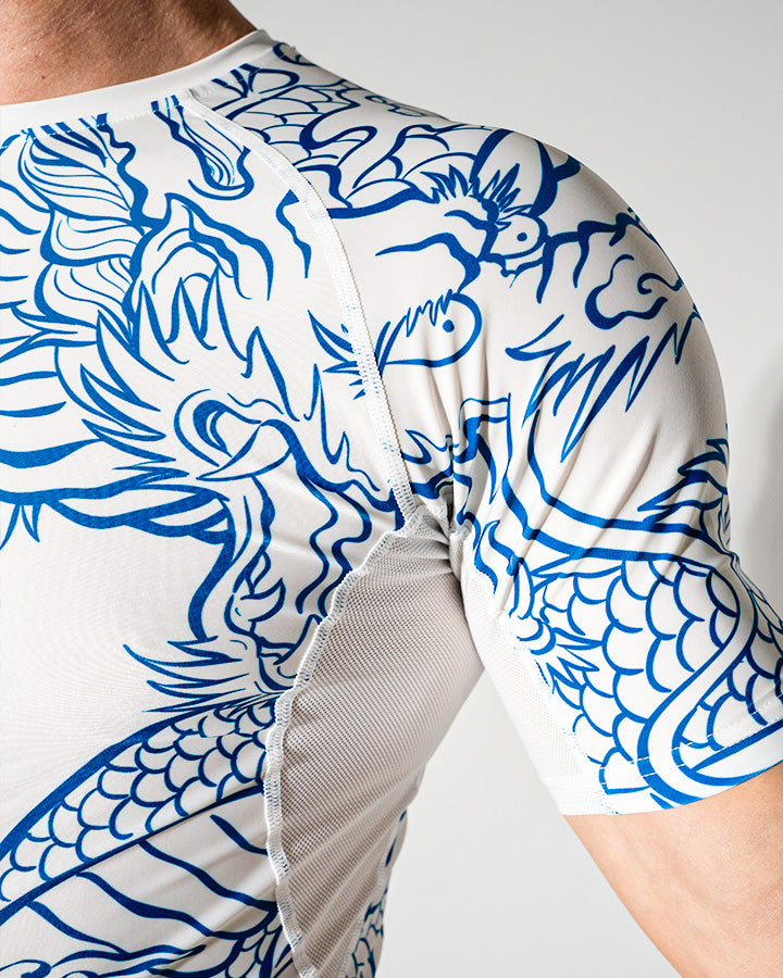 Blue Dragon Short Sleeve Rash Guard