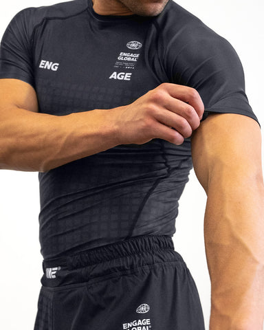 Grid Tech (Black) Short Sleeve Rash Guard