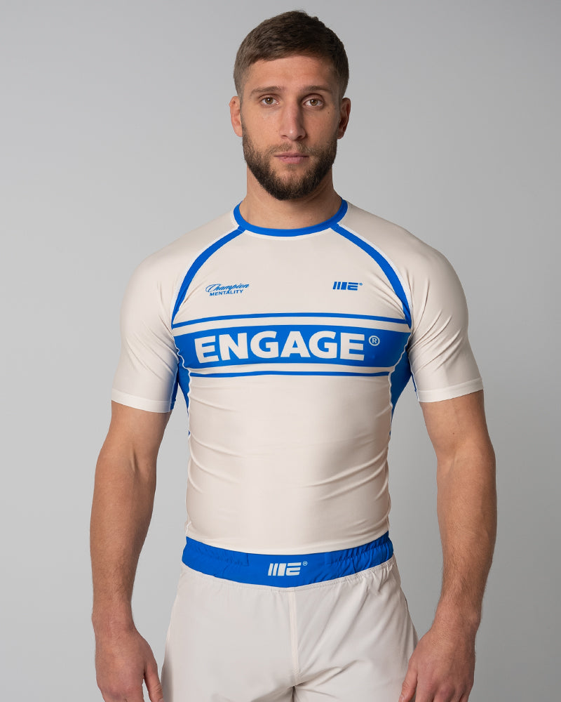 Invictus (Royal Ivory) Short Sleeve Rash Guard