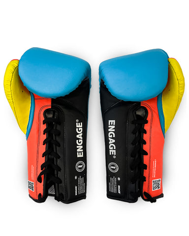 Strike Series Boxing Gloves - Fluro (Lace Up)