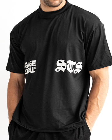 Set The Standard Oversized Training Tee (Black)