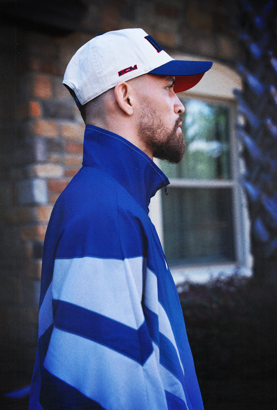 Jaqueta Champion Mentality Track (Preta / Branca) 