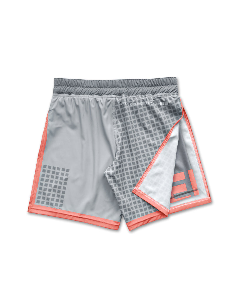 Shorts Gladiador 2 em 1 Grid Tech (Cinza)