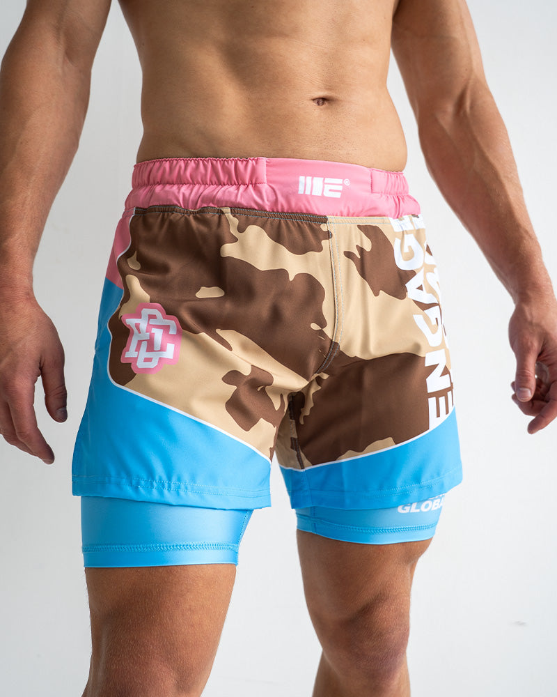Miami Camo 2-in-1 Hybrid Shorts