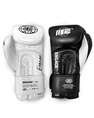 Billboard Boxing Gloves (Black/White)