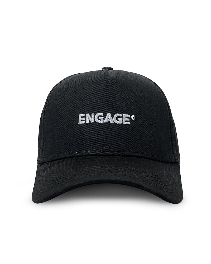 Engage Wordmark Snapback Hat - Black