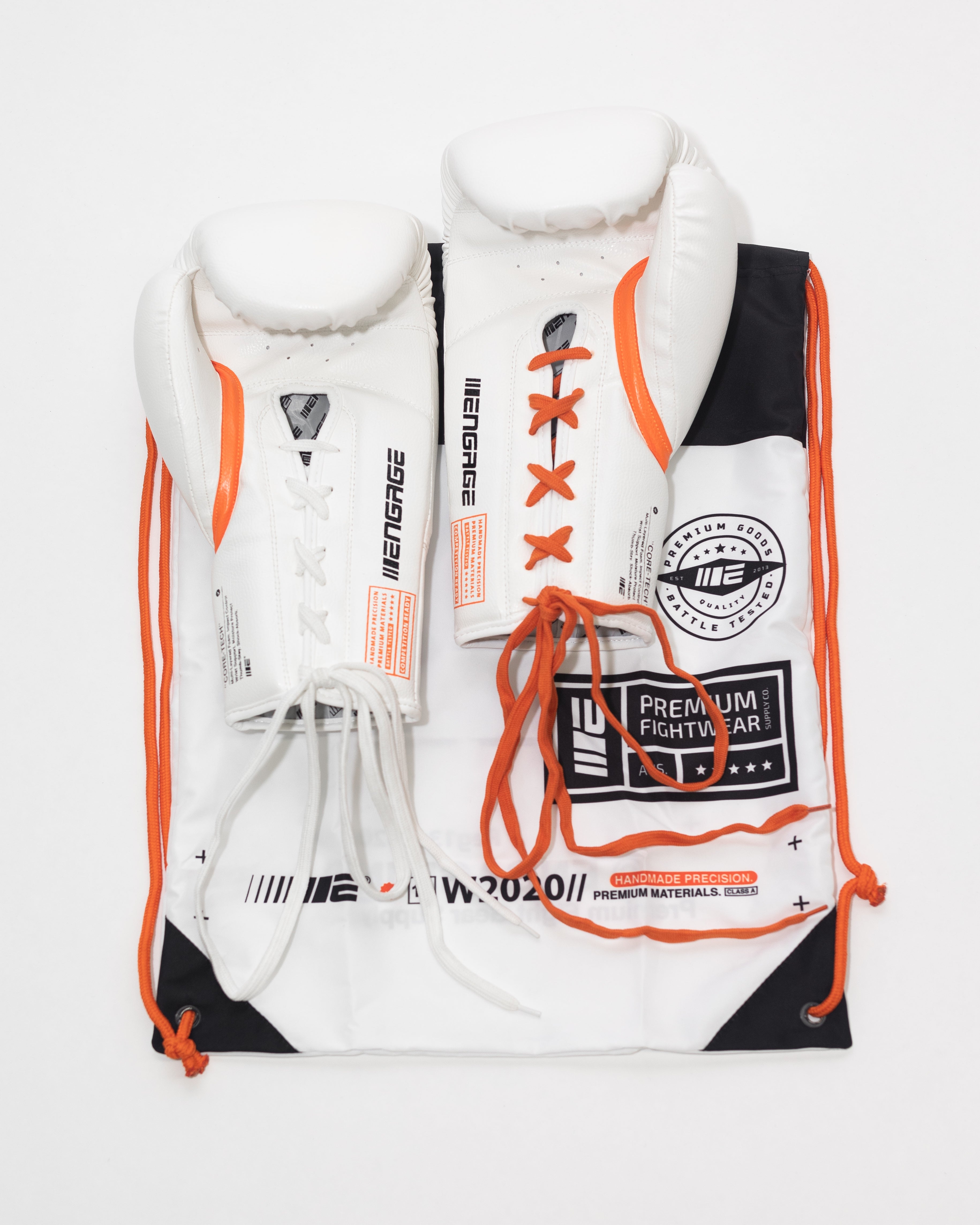 Luvas de boxe da série WIP (com cadarço)