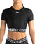 Video circles Women's Fight Cropped Rash Guard