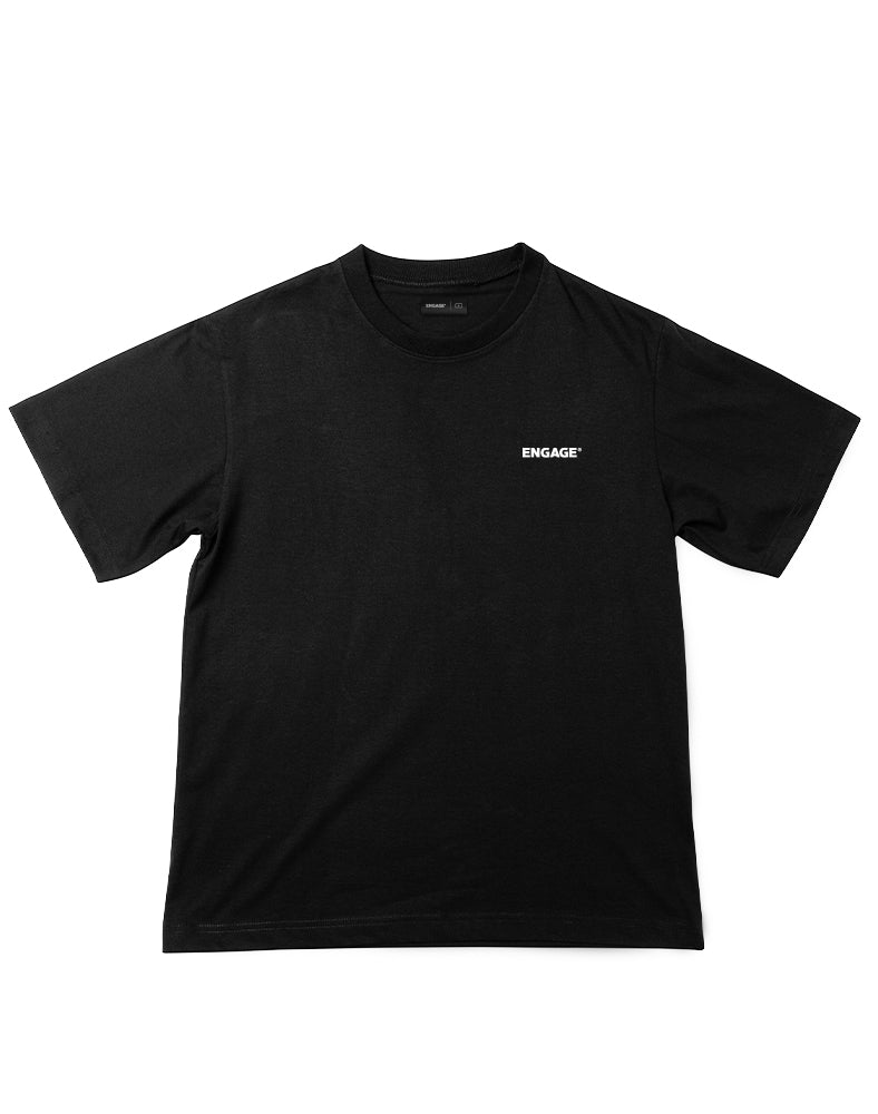Engage Classic Wordmark Oversized T-Shirt (Black)