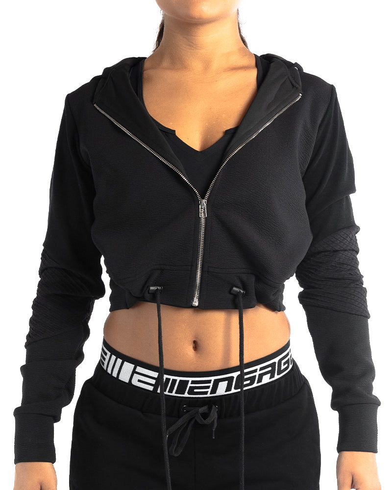 Engage Women's Zip Up Cropped Hoodie